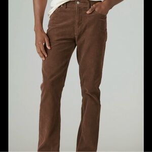 Lucky Brand Men's 223 Straight Advanced Stretch Brown Corduroy Pants